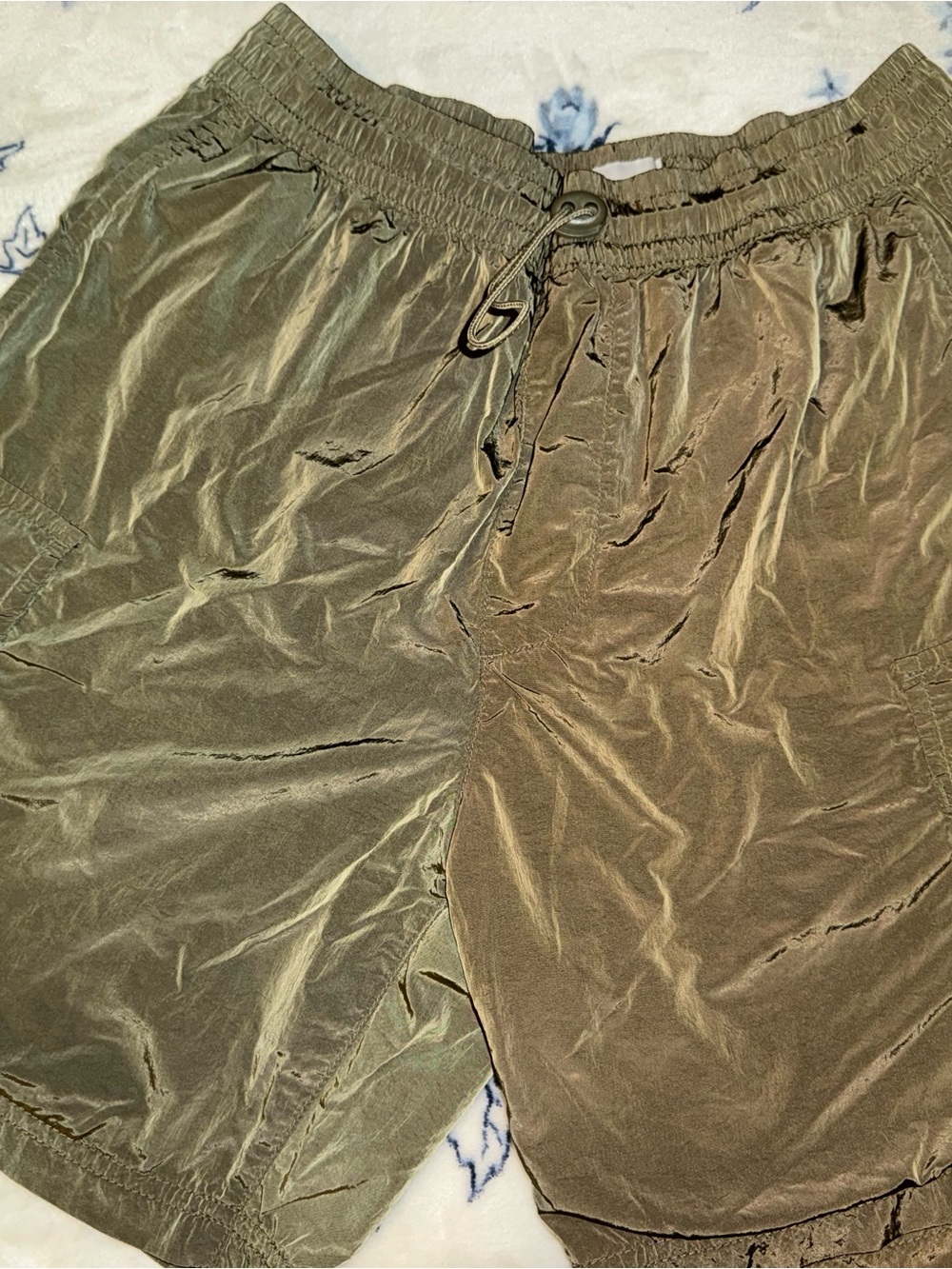 PacSun Olive Green Elastic Waist Athletic Shorts